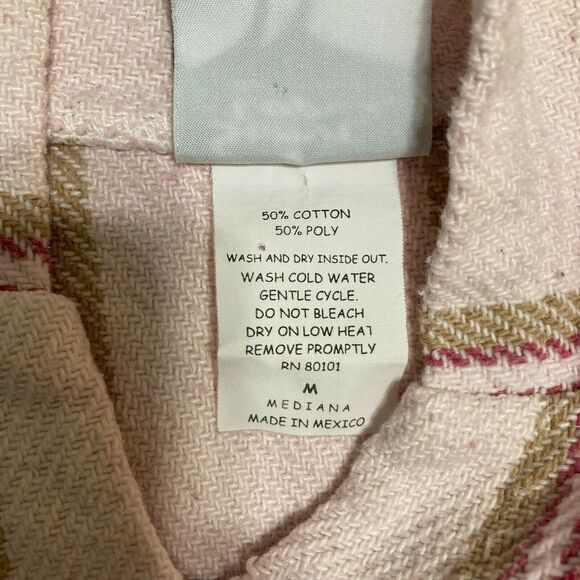 Señor Lopez Pullover Sweater Hoodie Medium Women's Pink Knit Frayed Hem - Picture 6 of 6